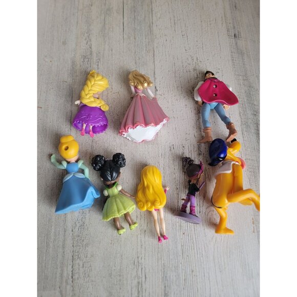 Disney mix princess prince variety toy set xmas tangled pluto rapunzel - Picture 7 of 8